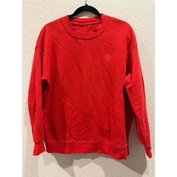Lululemon Team Canada Perfectly Oversized Crew in Red Size 2 - Picture 3 of 11